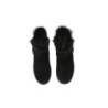 Ugg bottes en peau de mouton boucles en laine ornement cheville noir