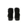Ugg bottes en peau de mouton boucles en laine ornement cheville noir