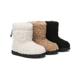 Ugg bottes enfants en peau de mouton laine pullover Peggy marron