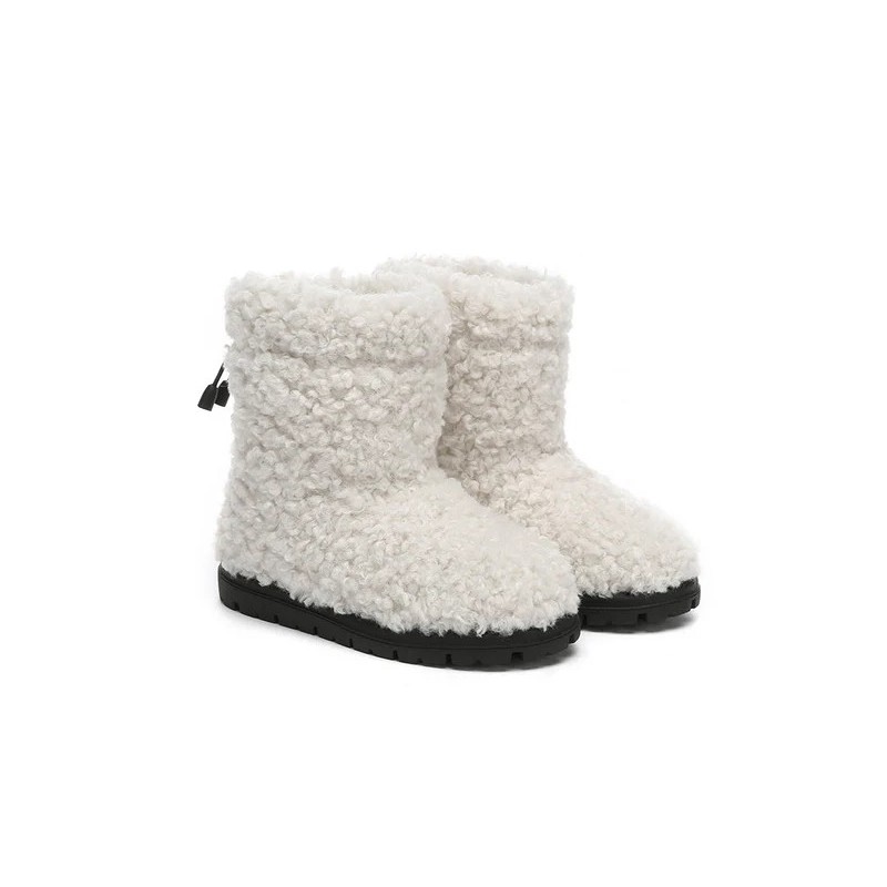 Ugg bottes enfants en peau de mouton laine pullover Peggy Couleur beige
