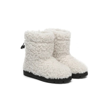 Ugg bottes enfants en peau de mouton laine pullover Peggy Couleur beige