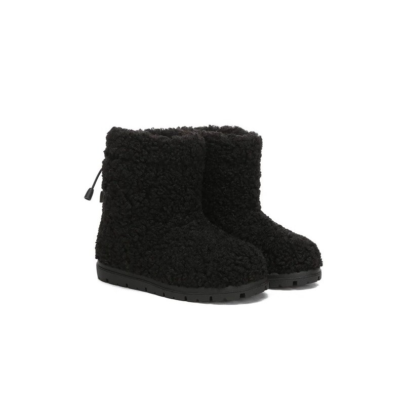 Ugg bottes enfants en peau de mouton laine pullover Peggy Noir