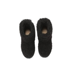 Ugg bottes enfants en peau de mouton laine pullover Peggy Noir
