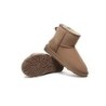 Ugg double face en peau de mouton laine cheville Mini Classic Boots Châtaigne