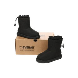 UGG Enfants en peau de mouton laine imperméable cordon sonita noir