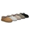 UGG Enfants pantoufles en peau de mouton laine cheville tazzy Châtaigne