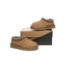 UGG Enfants pantoufles en peau de mouton laine cheville tazzy Châtaigne
