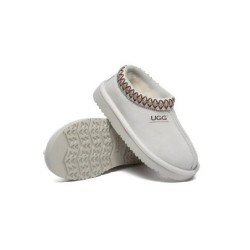 UGG Enfants pantoufles en peau de mouton laine cheville tazzy Blanc