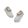 UGG Enfants pantoufles en peau de mouton laine cheville tazzy Blanc