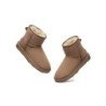 Ugg double face en peau de mouton laine cheville Mini Classic Boots Châtaigne