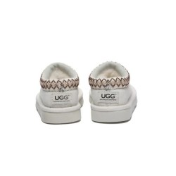 UGG Enfants pantoufles en peau de mouton laine cheville tazzy Blanc