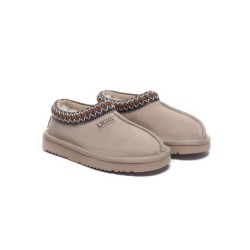 UGG Enfants pantoufles en peau de mouton laine cheville tazzy Sable