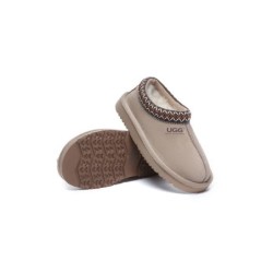 UGG Enfants pantoufles en peau de mouton laine cheville tazzy Sable
