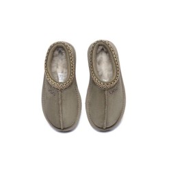 UGG Enfants pantoufles en peau de mouton laine cheville tazzy Olive