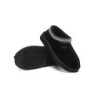 UGG Enfants pantoufles en peau de mouton laine cheville tazzy Noir