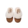 UGG Enfants pantoufles à bretelles en laine de mouton Suzie Châtaigne