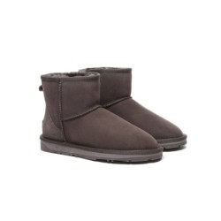 Ugg double face en peau de mouton laine cheville Mini Classic Boots chocolat
