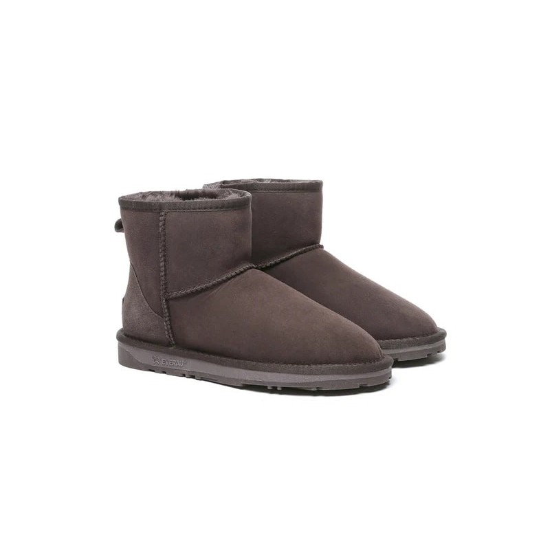 Ugg double face en peau de mouton laine cheville Mini Classic Boots chocolat