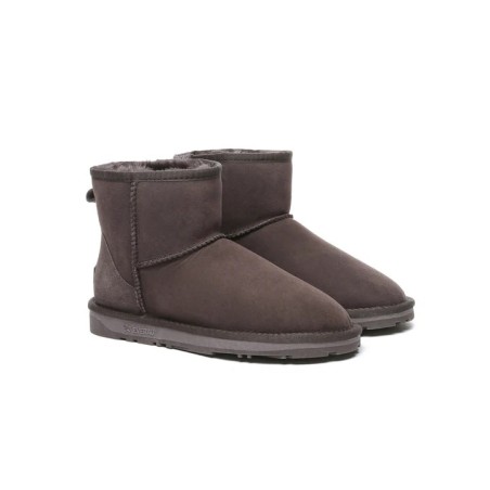 Ugg double face en peau de mouton laine cheville Mini Classic Boots chocolat