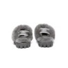 UGG Enfants pantoufles à bretelles en laine de mouton Suzie Gris
