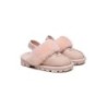 UGG Enfants pantoufles à bretelles en laine de mouton Suzie rose