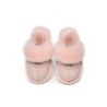 UGG Enfants pantoufles à bretelles en laine de mouton Suzie rose