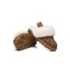 UGG Enfants pantoufles à bretelles en laine de mouton Suzie Le léopard
