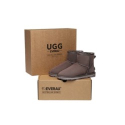 Ugg double face en peau de mouton laine cheville Mini Classic Boots chocolat