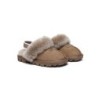 UGG Enfants pantoufles à bretelles en laine de mouton Suzie Noisettes