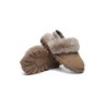 UGG Enfants pantoufles à bretelles en laine de mouton Suzie Noisettes