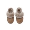 UGG Enfants pantoufles à bretelles en laine de mouton Suzie Noisettes