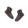 Ugg double face en peau de mouton laine cheville Mini Classic Boots chocolat
