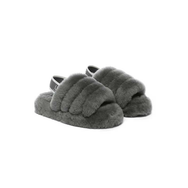 UGG Enfants Sling glissière moelleuse gris