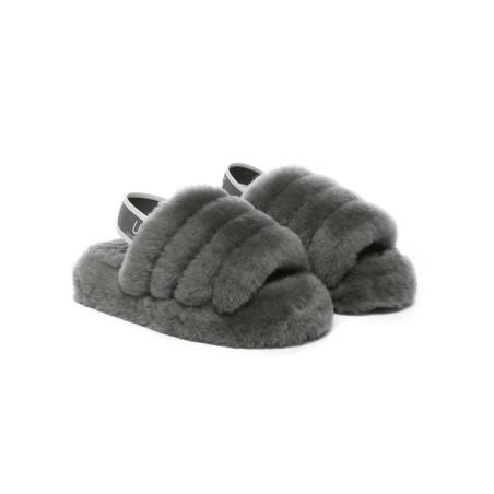 UGG Enfants Sling glissière moelleuse gris