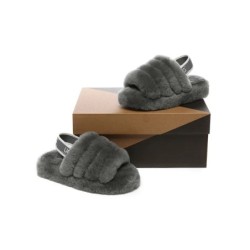 UGG Enfants Sling glissière moelleuse gris