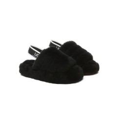 UGG Enfants Sling glissière moelleuse noir