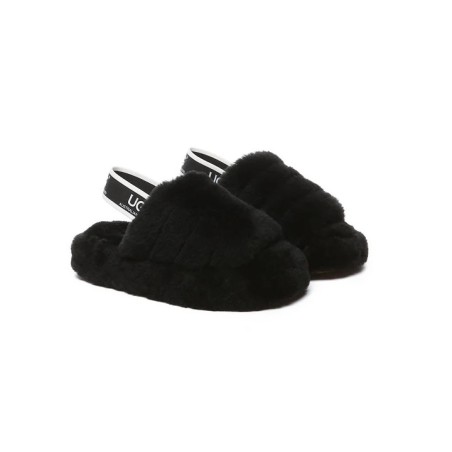 UGG Enfants Sling glissière moelleuse noir