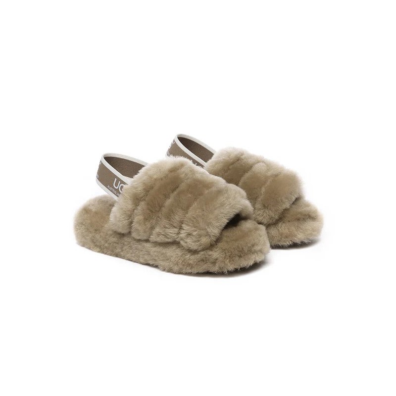 UGG Enfants Sling glissière moelleuse marron