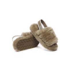 UGG Enfants Sling glissière moelleuse marron