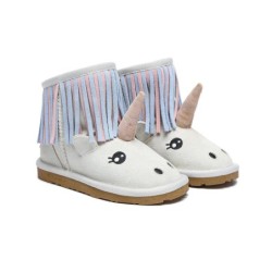 Ugg bottes enfants en peau de mouton laine Licorne Sand