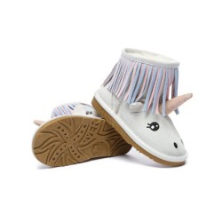 Ugg bottes enfants en peau de mouton laine Licorne Sand
