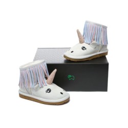 Ugg bottes enfants en peau de mouton laine Licorne Sand
