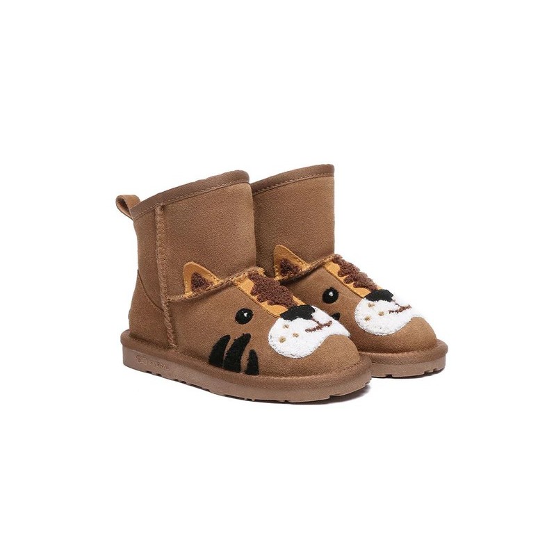 UGG enfants bottes tigre en laine de mouton