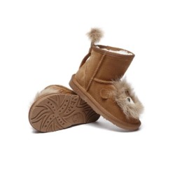 UGG enfants bottes en peau de mouton en laine lion