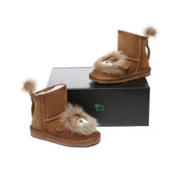 UGG enfants bottes en peau de mouton en laine lion