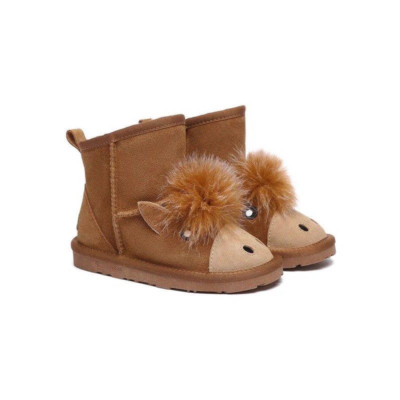 Ugg bottes enfants peau de mouton laine poney