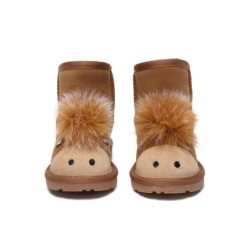 Ugg bottes enfants peau de mouton laine poney