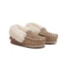 UGG Enfants en peau de mouton laine cheville pantoufles popo moccasin Châtaigne