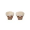 UGG Enfants en peau de mouton laine cheville pantoufles popo moccasin Châtaigne