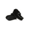 UGG Enfants en peau de mouton laine cheville pantoufles popo moccasin noir